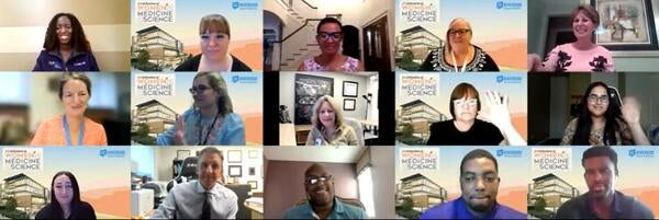 photo of participants on a zoom call